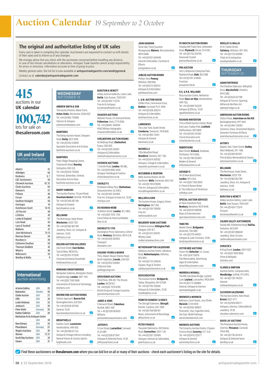 Antiques Trade Gazette Preview Pages