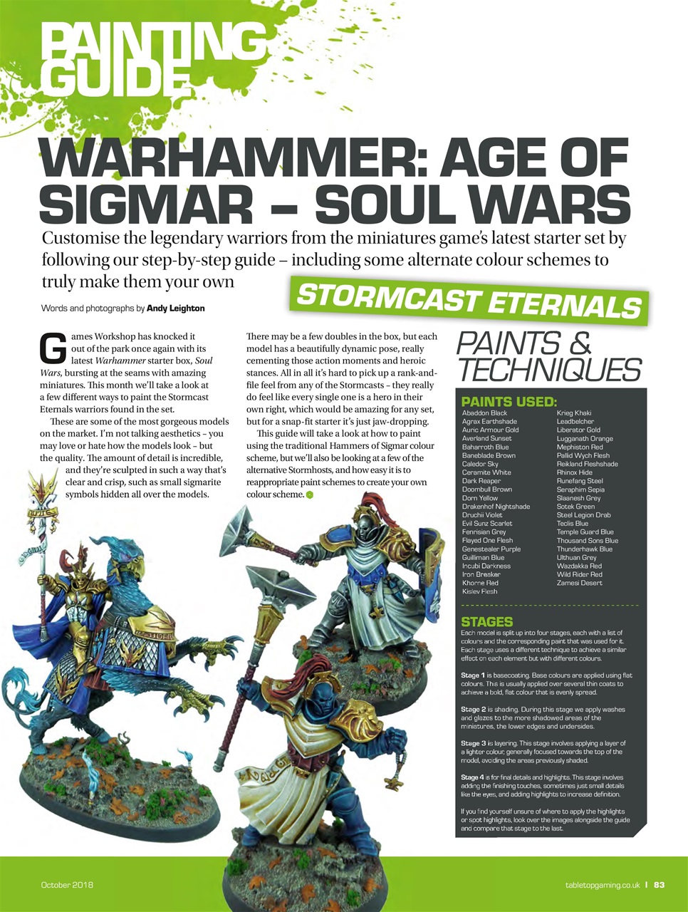 Tabletop Gaming Preview Pages