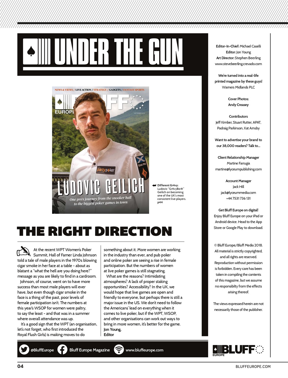 Bluff Europe Preview Pages