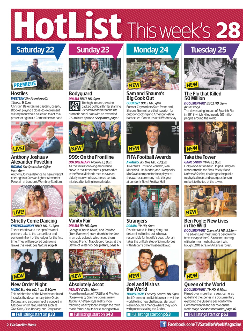 TV & Satellite Week Preview Pages