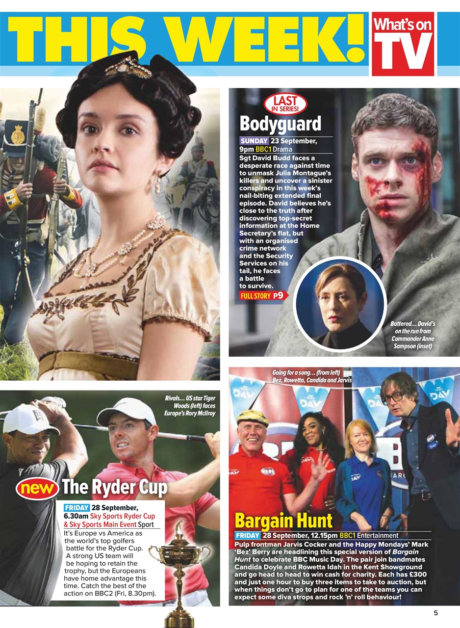 What's on TV Preview Pages