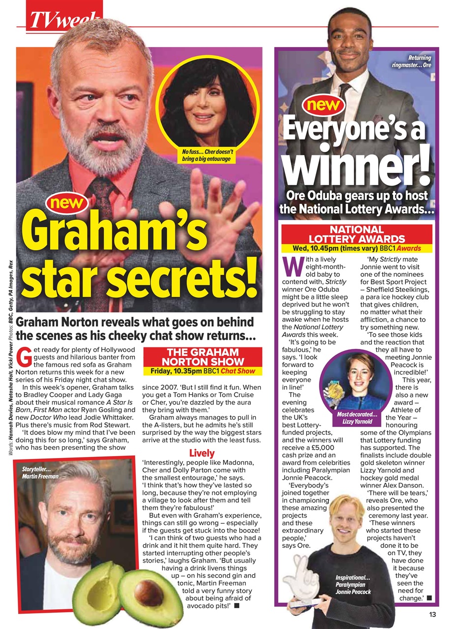 What's on TV Preview Pages