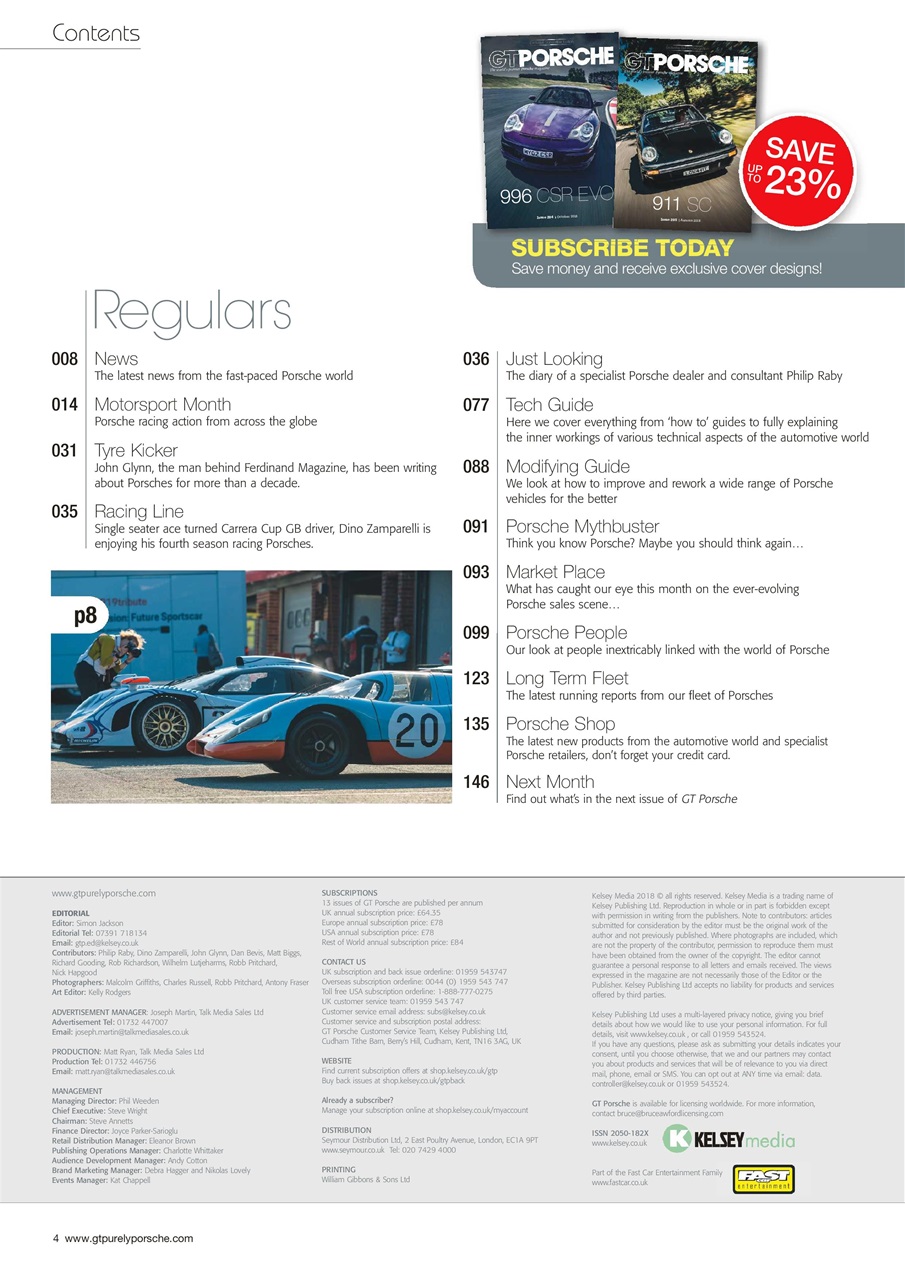 GT Porsche Preview Pages