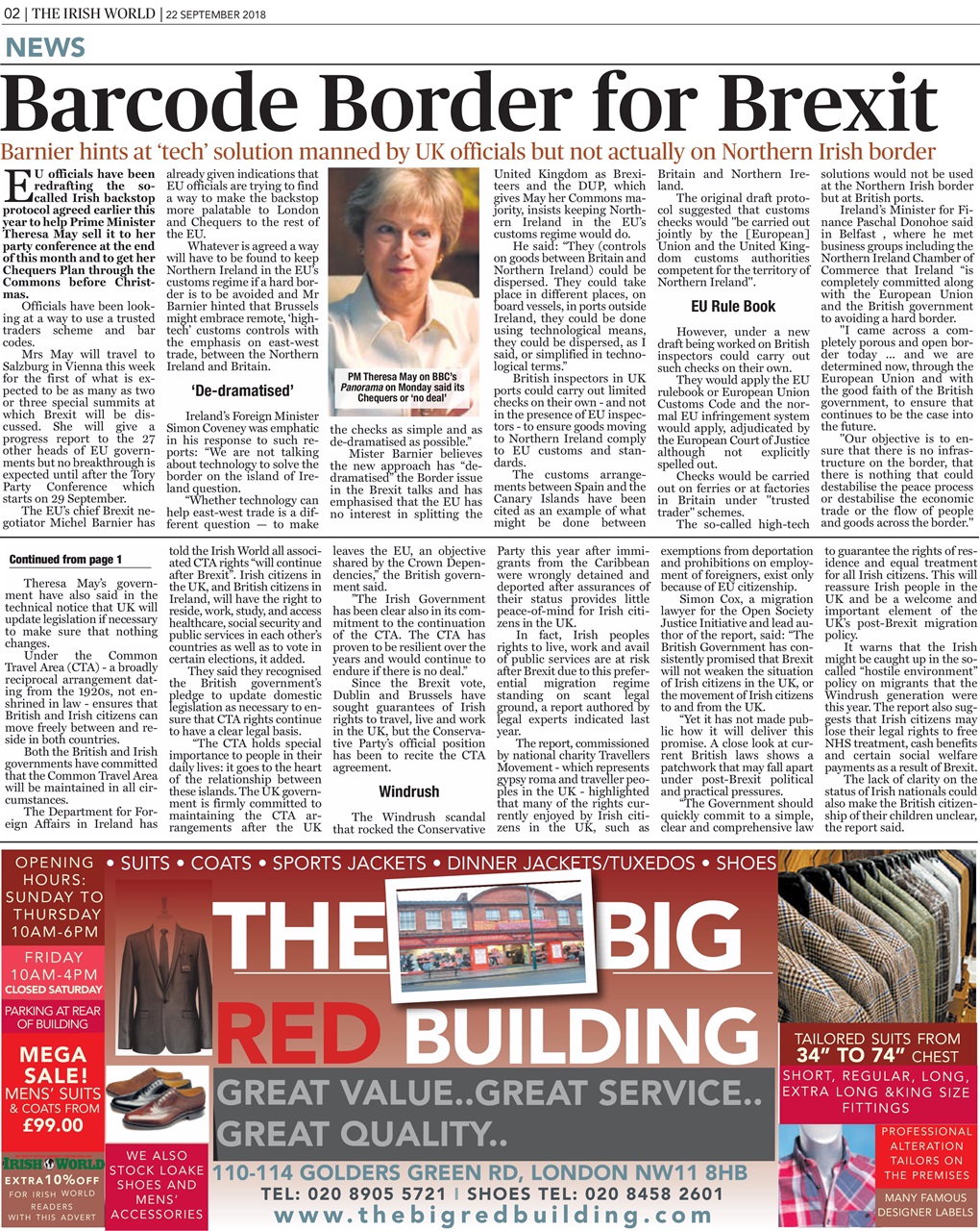 Irish World Preview Pages