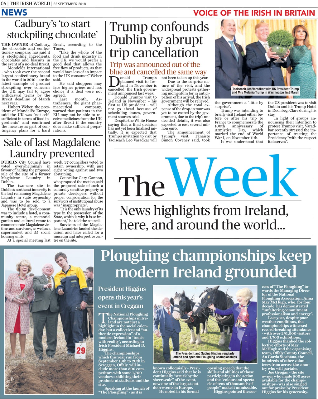 Irish World Preview Pages