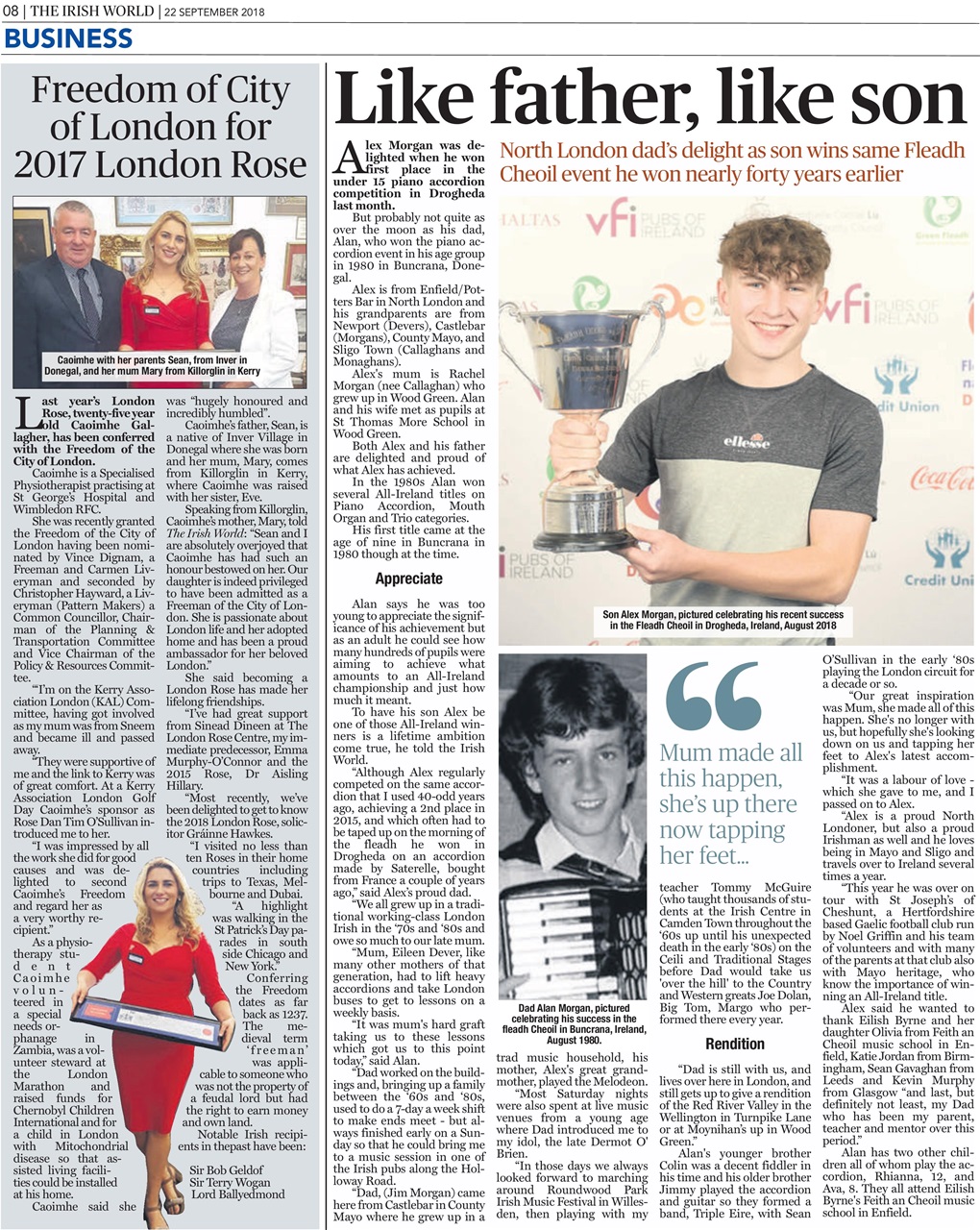 Irish World Preview Pages