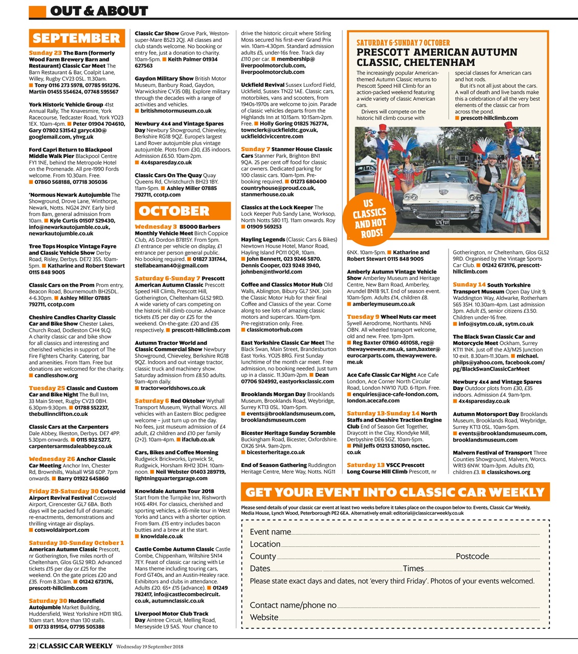 Classic Car Weekly Preview Pages