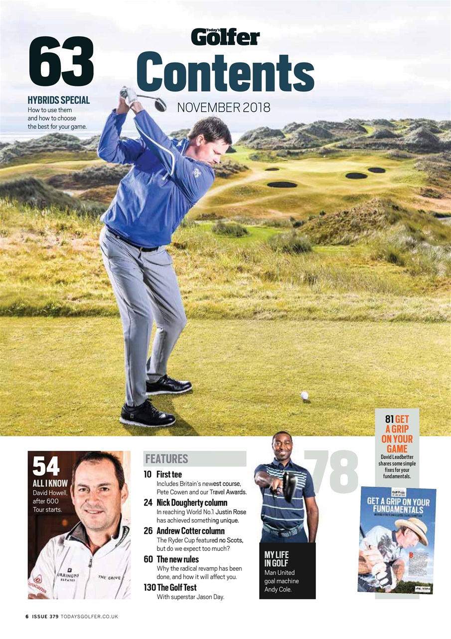Today's Golfer Preview Pages