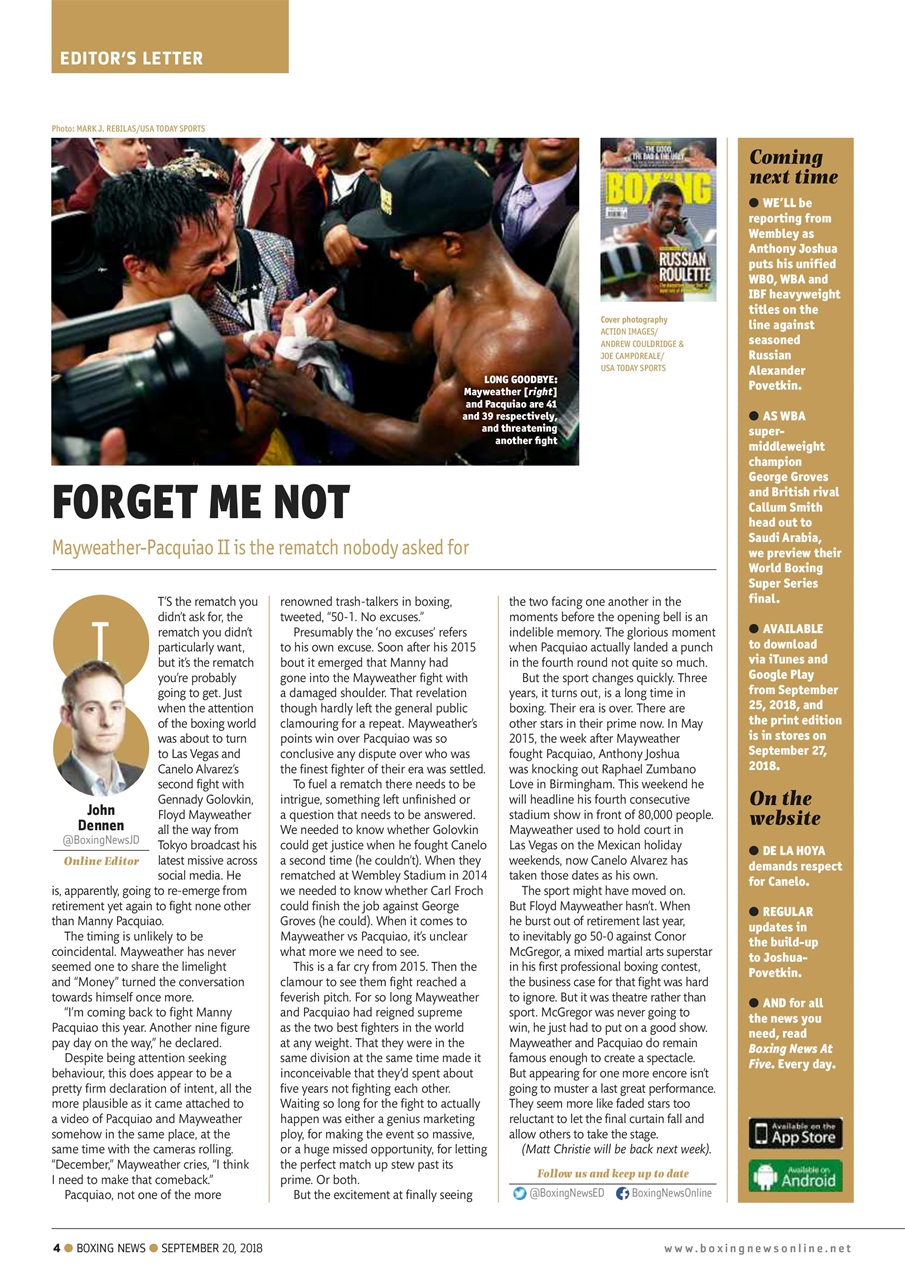Boxing News Preview Pages