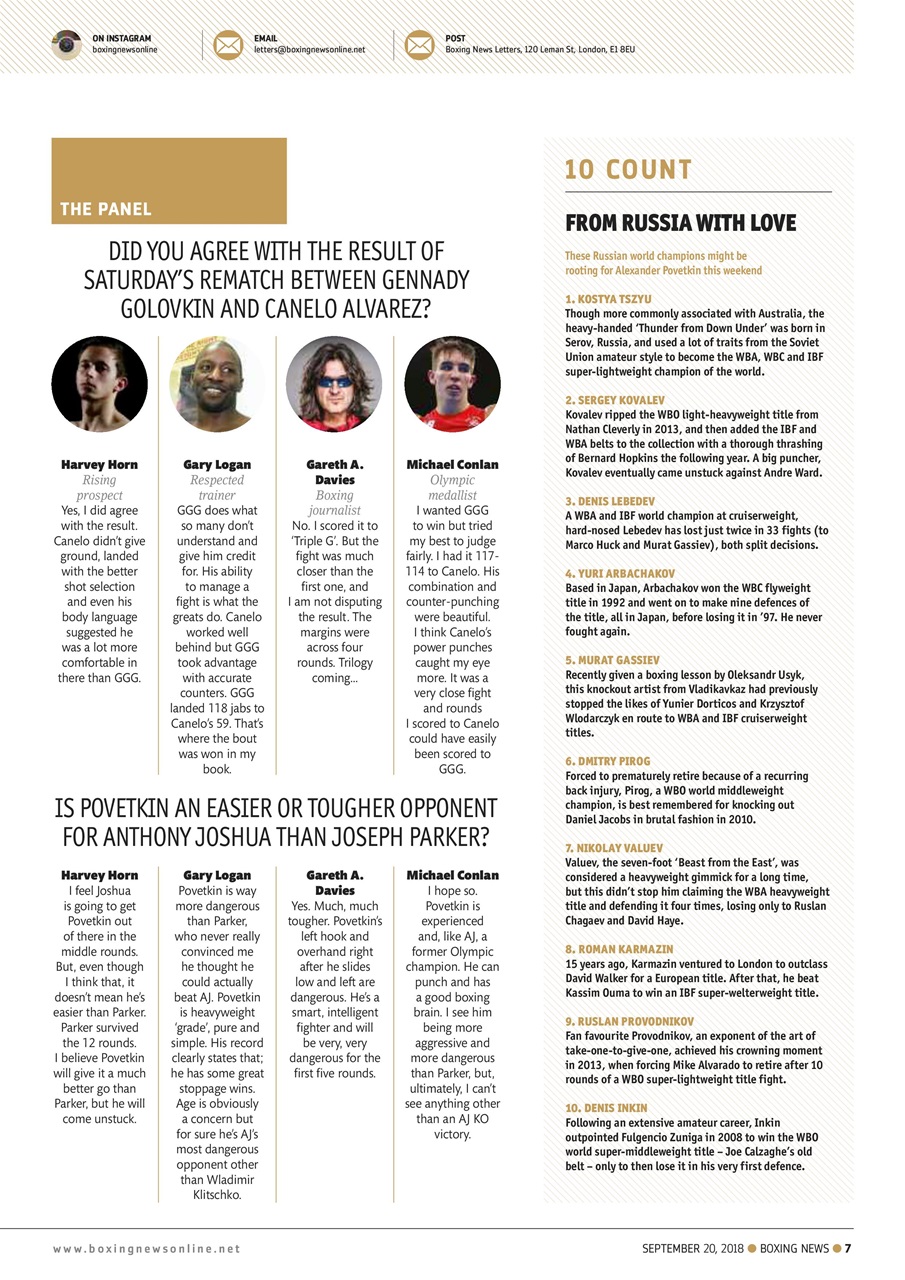 Boxing News Preview Pages