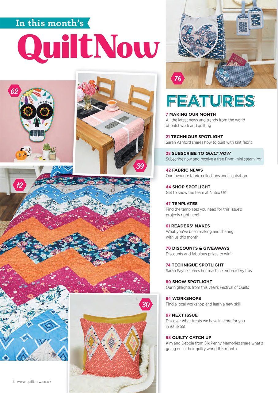 Quilt Now Preview Pages