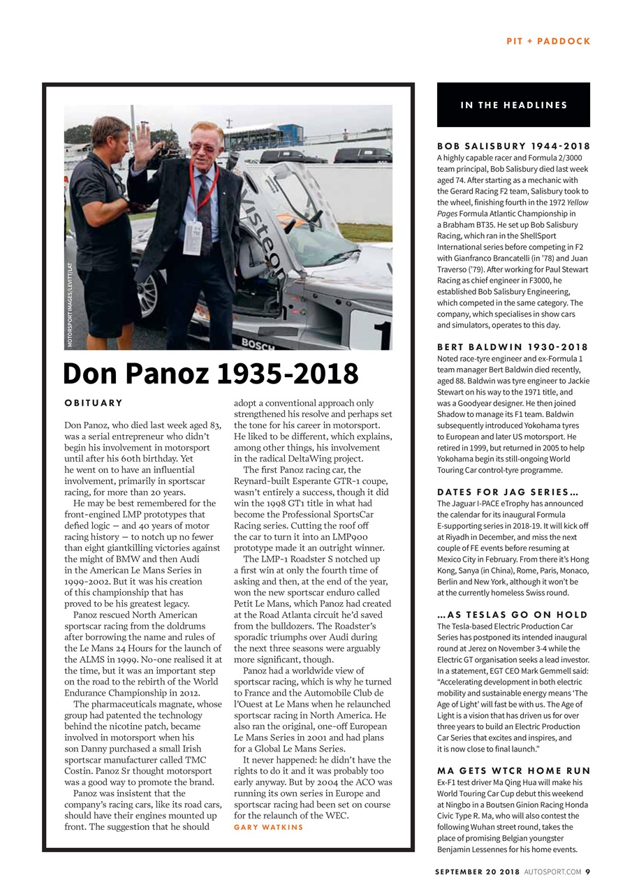 Autosport Preview Pages