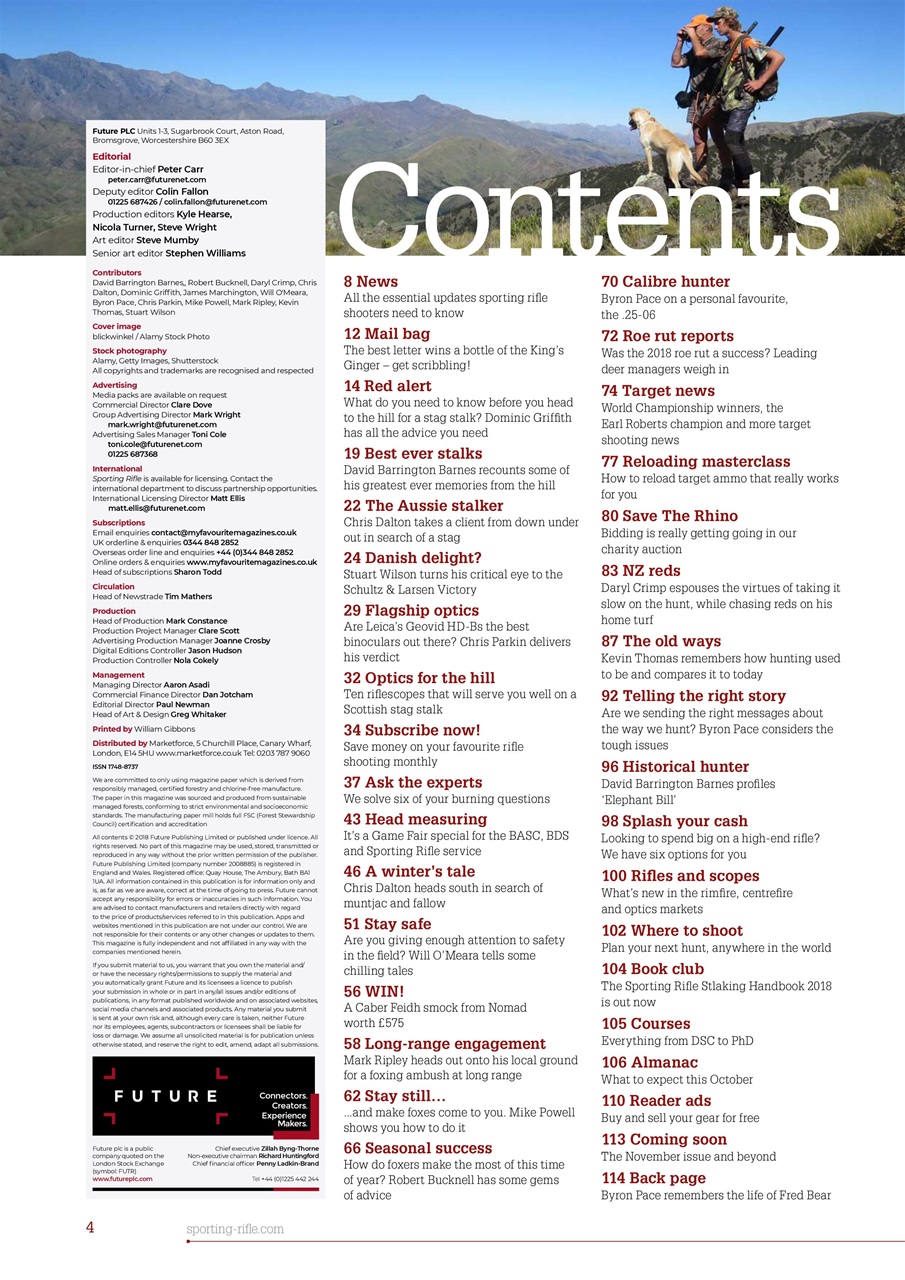 Sporting Rifle Preview Pages