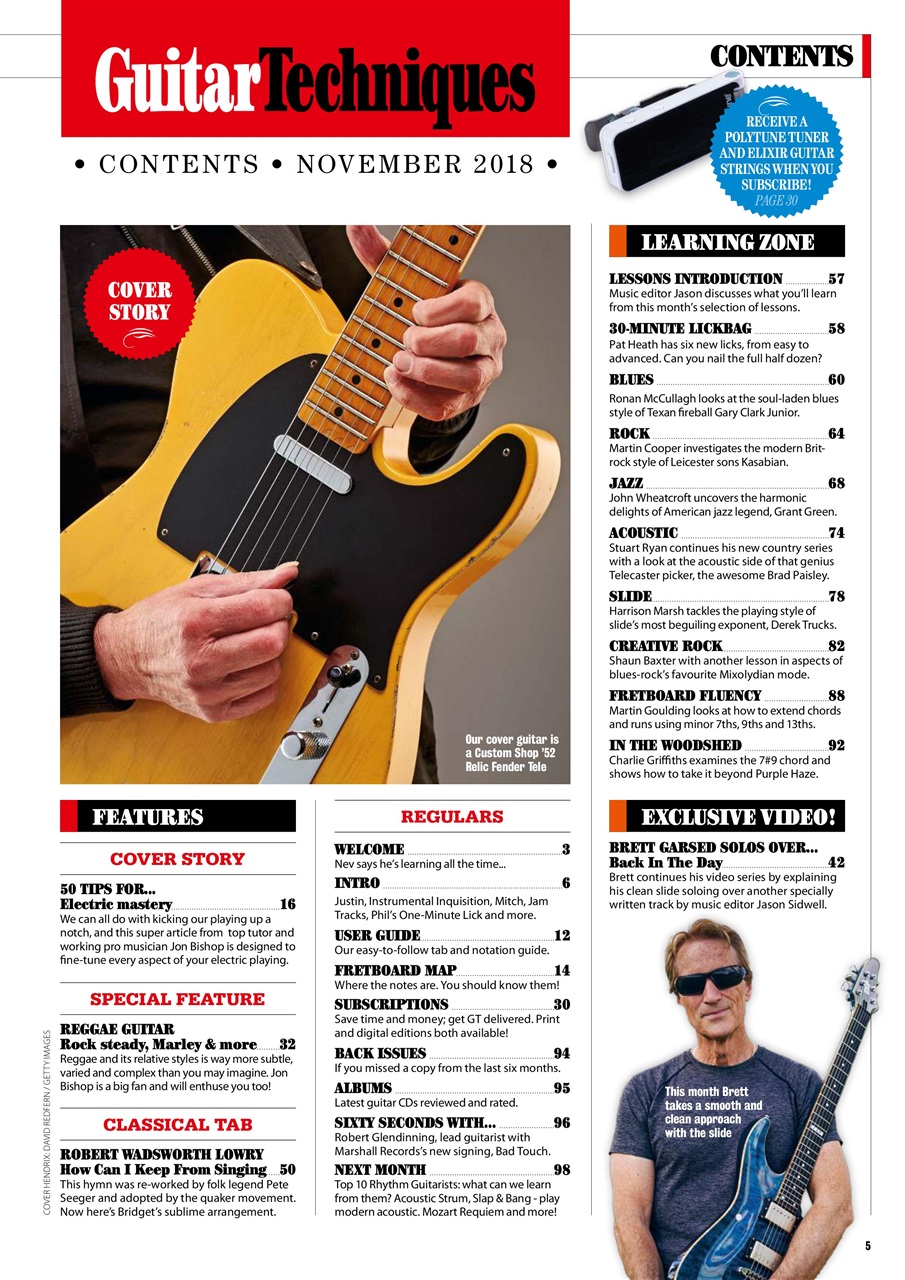 Guitar Techniques Preview Pages