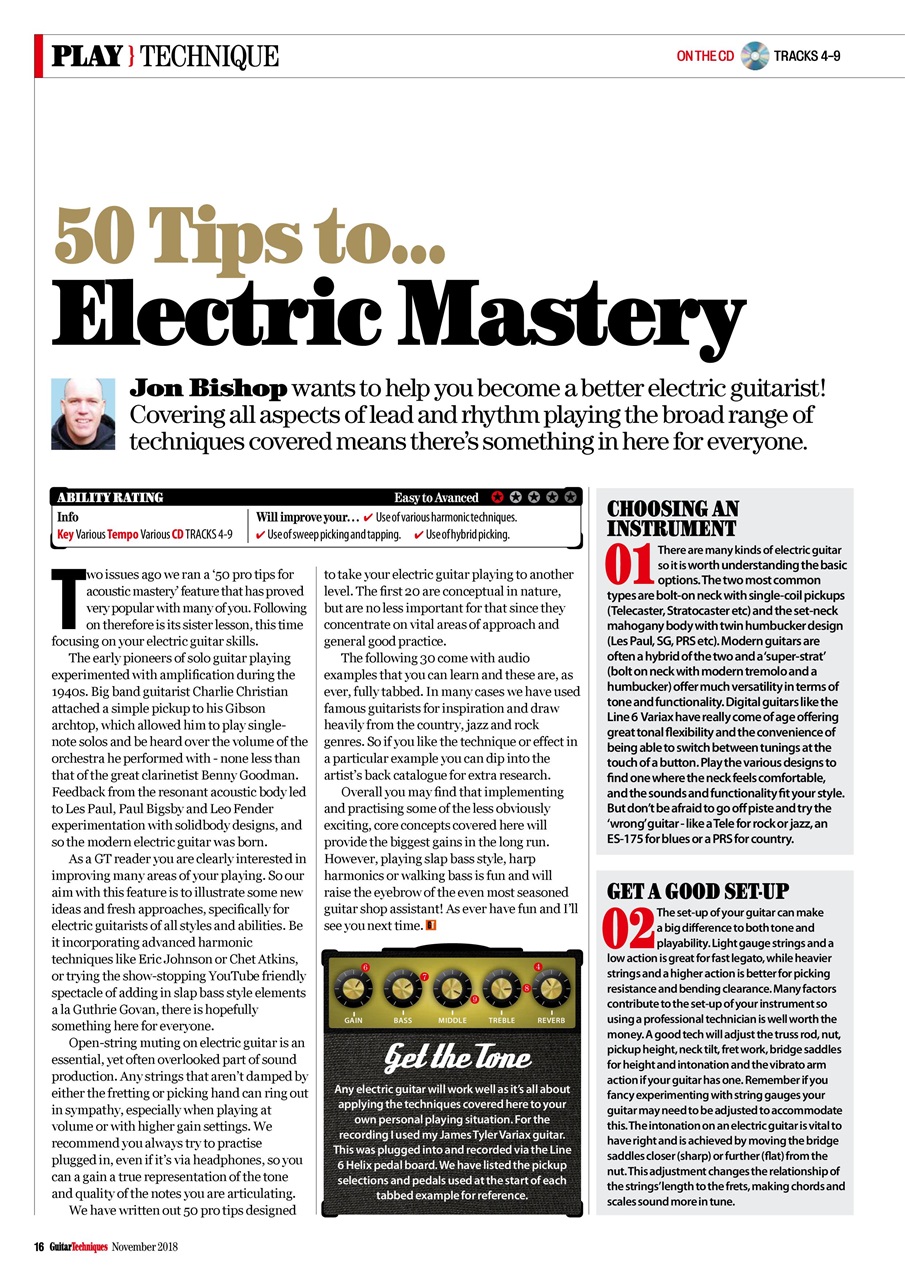 Guitar Techniques Preview Pages