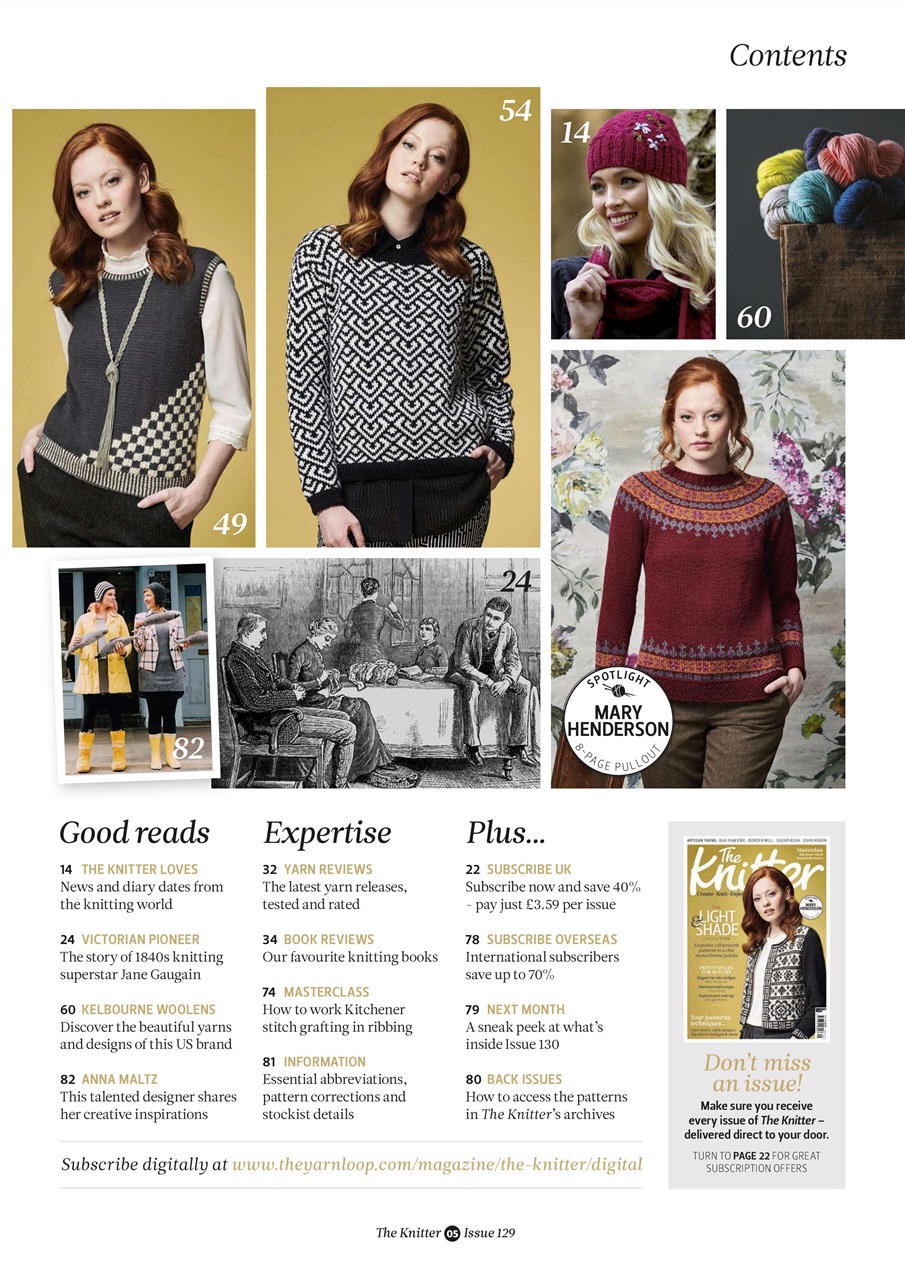 The Knitter Preview Pages