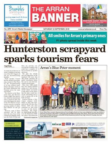 Arran Banner issue 22 September 2018
