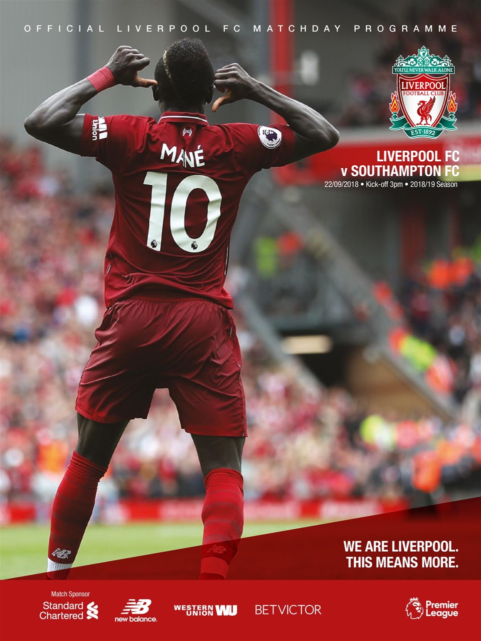 Liverpool FC Programmes Preview Pages