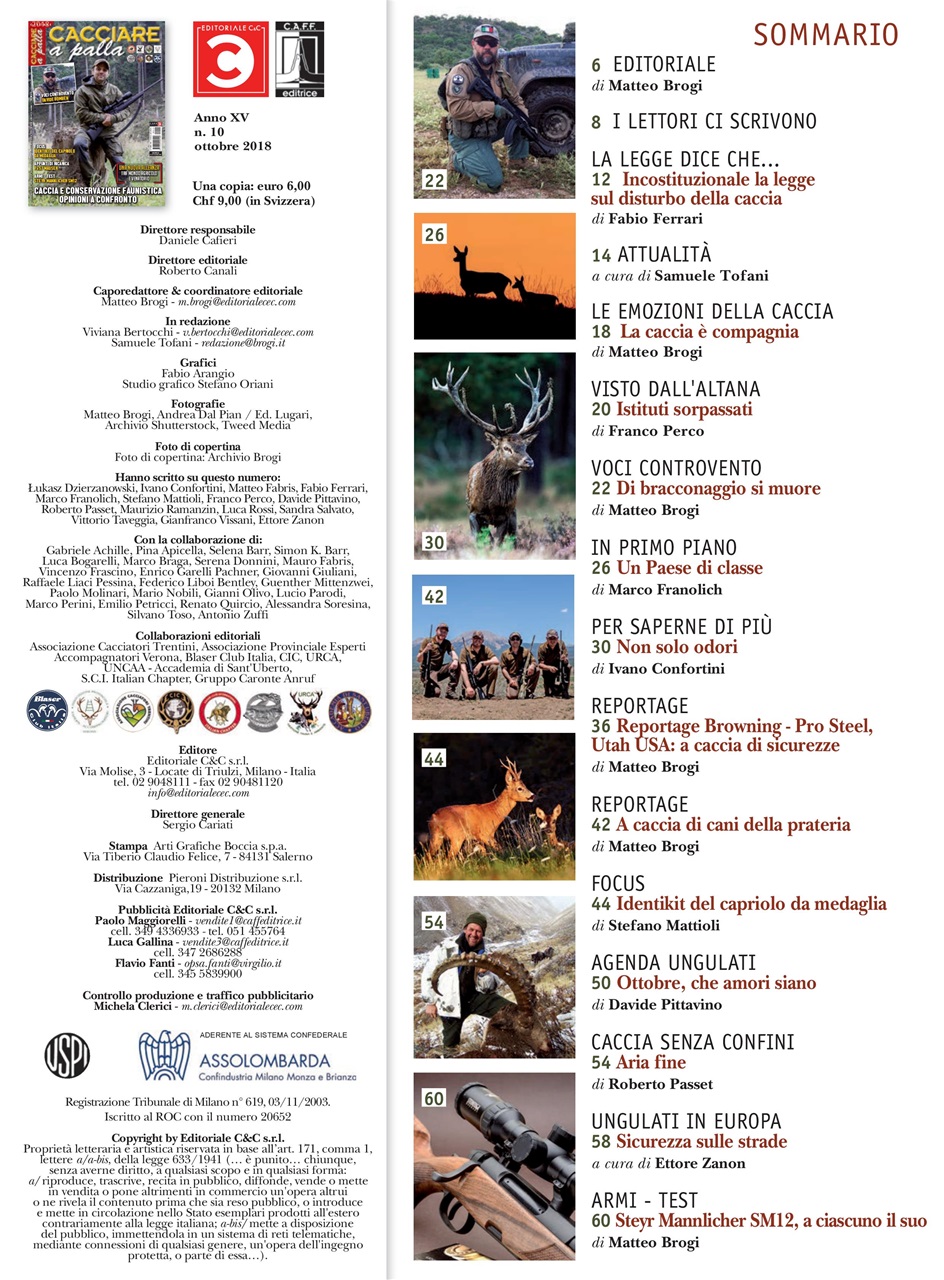 Caccia Magazine Preview Pages