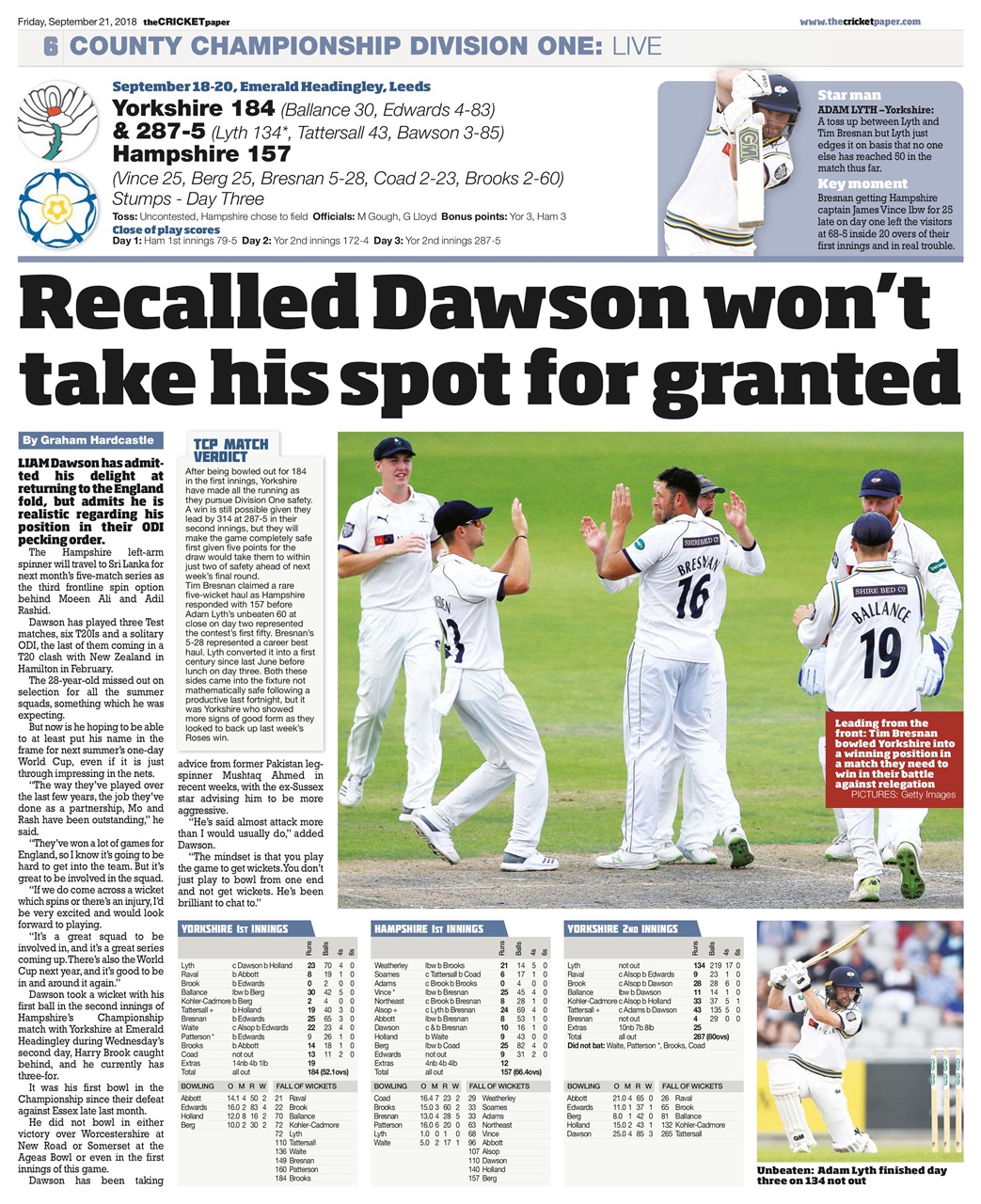 The Cricket Paper Preview Pages
