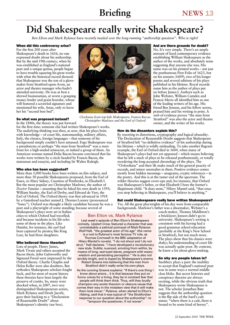 The Week Preview Pages