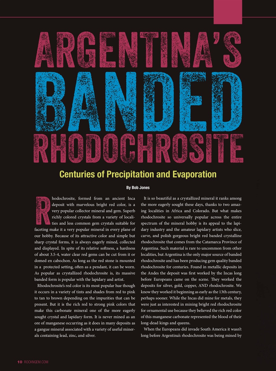 Rock&Gem Magazine Preview Pages