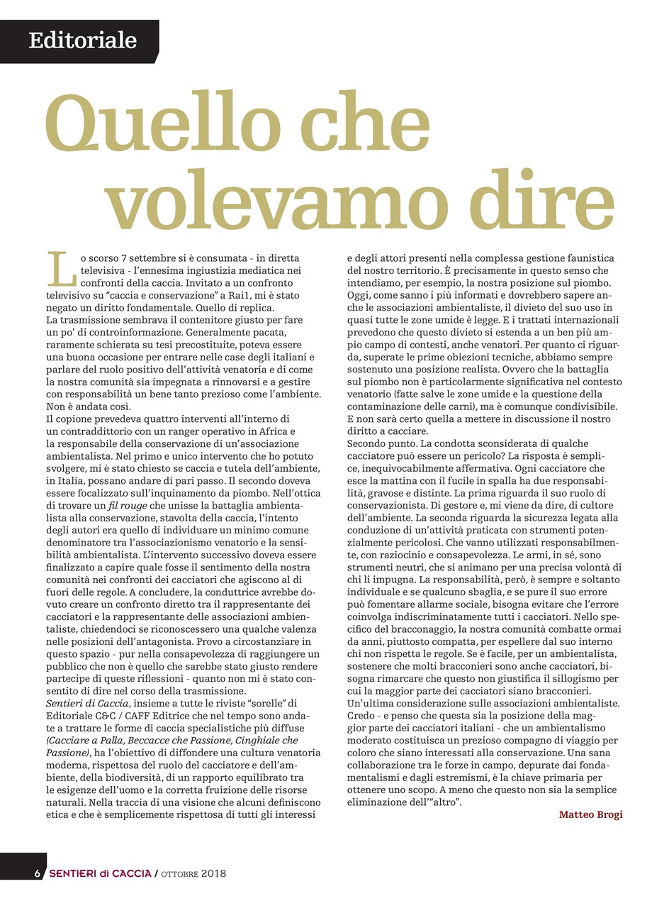 SENTIERI DI CACCIA Preview Pages