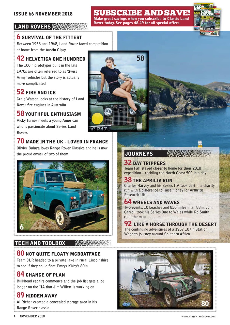 Classic Land Rover Magazine Preview Pages