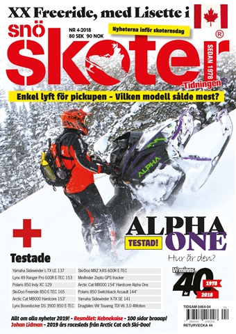 Tidningen Snöskoter issue 4-2018
