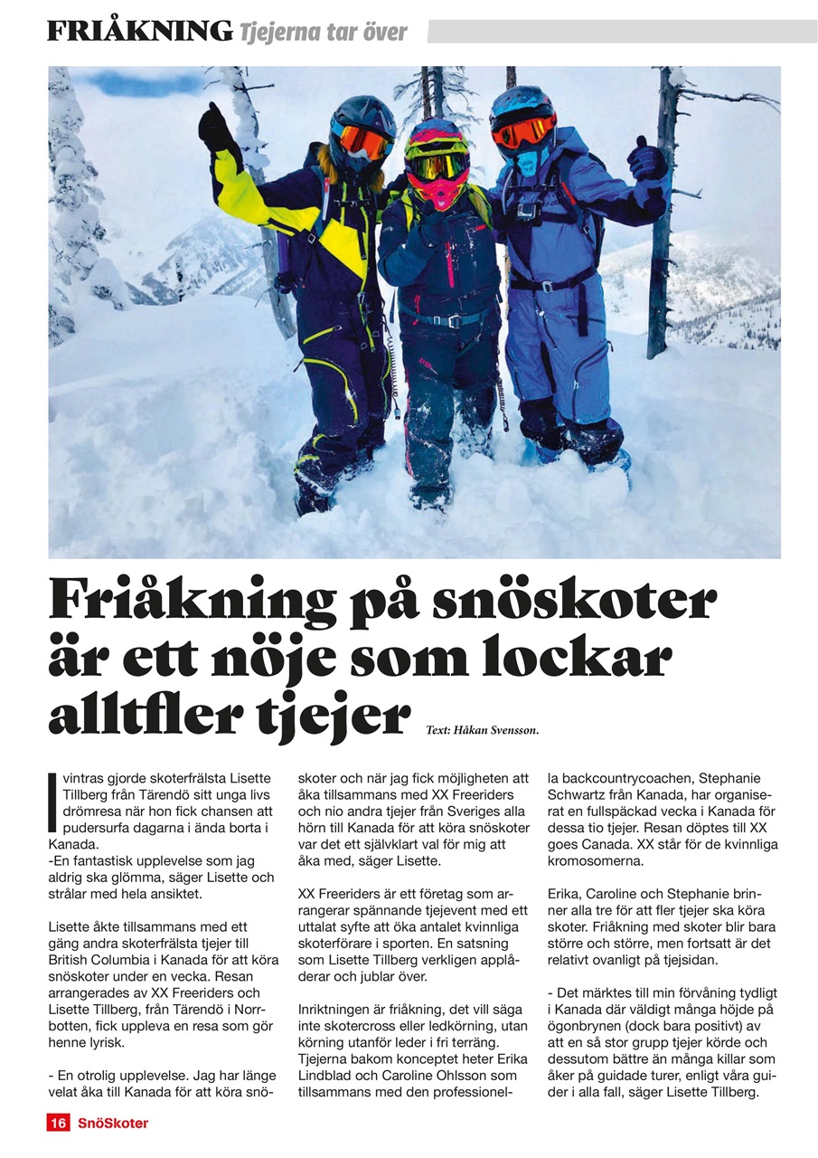 Tidningen Snöskoter Preview Pages
