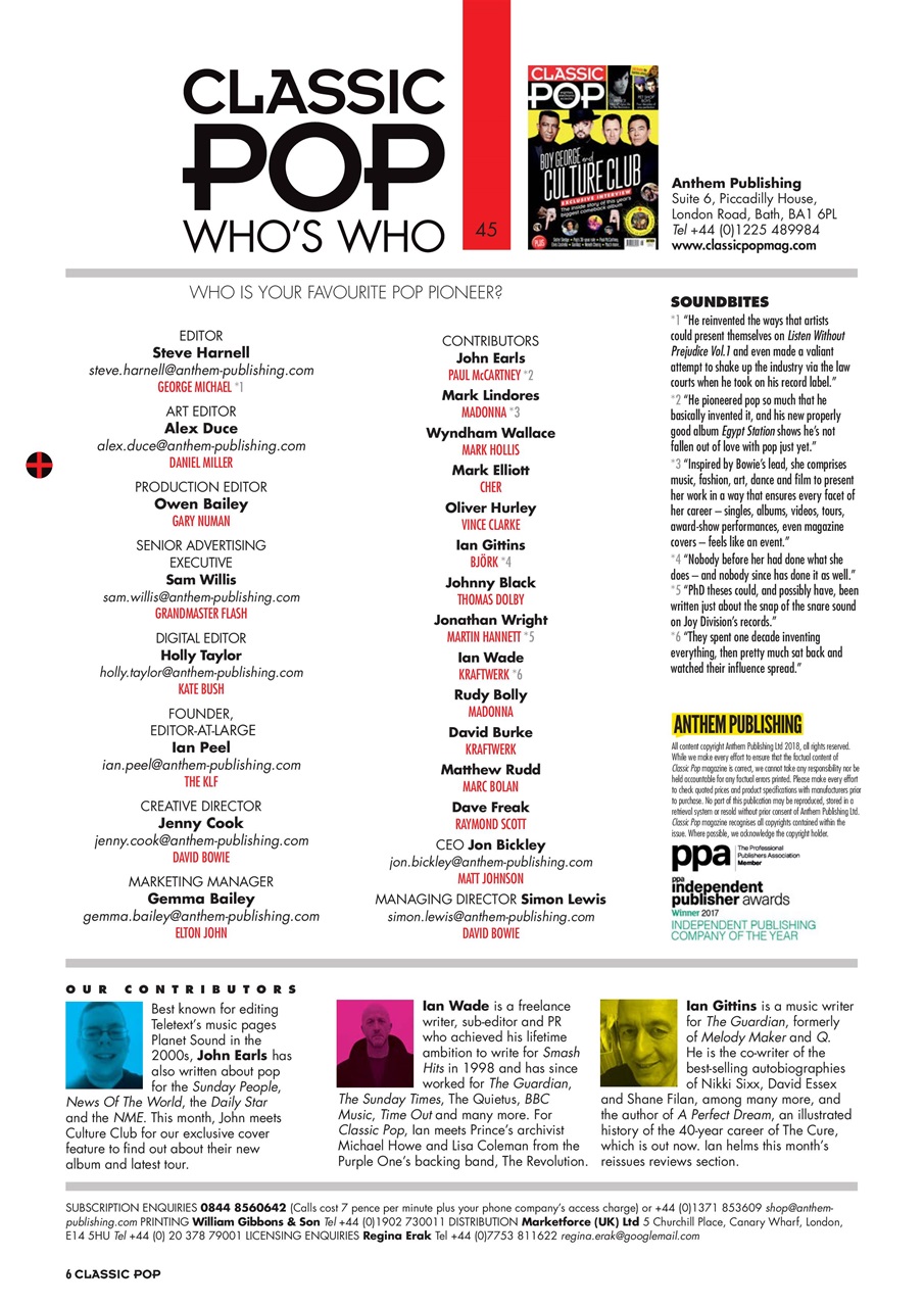 Classic Pop Preview Pages