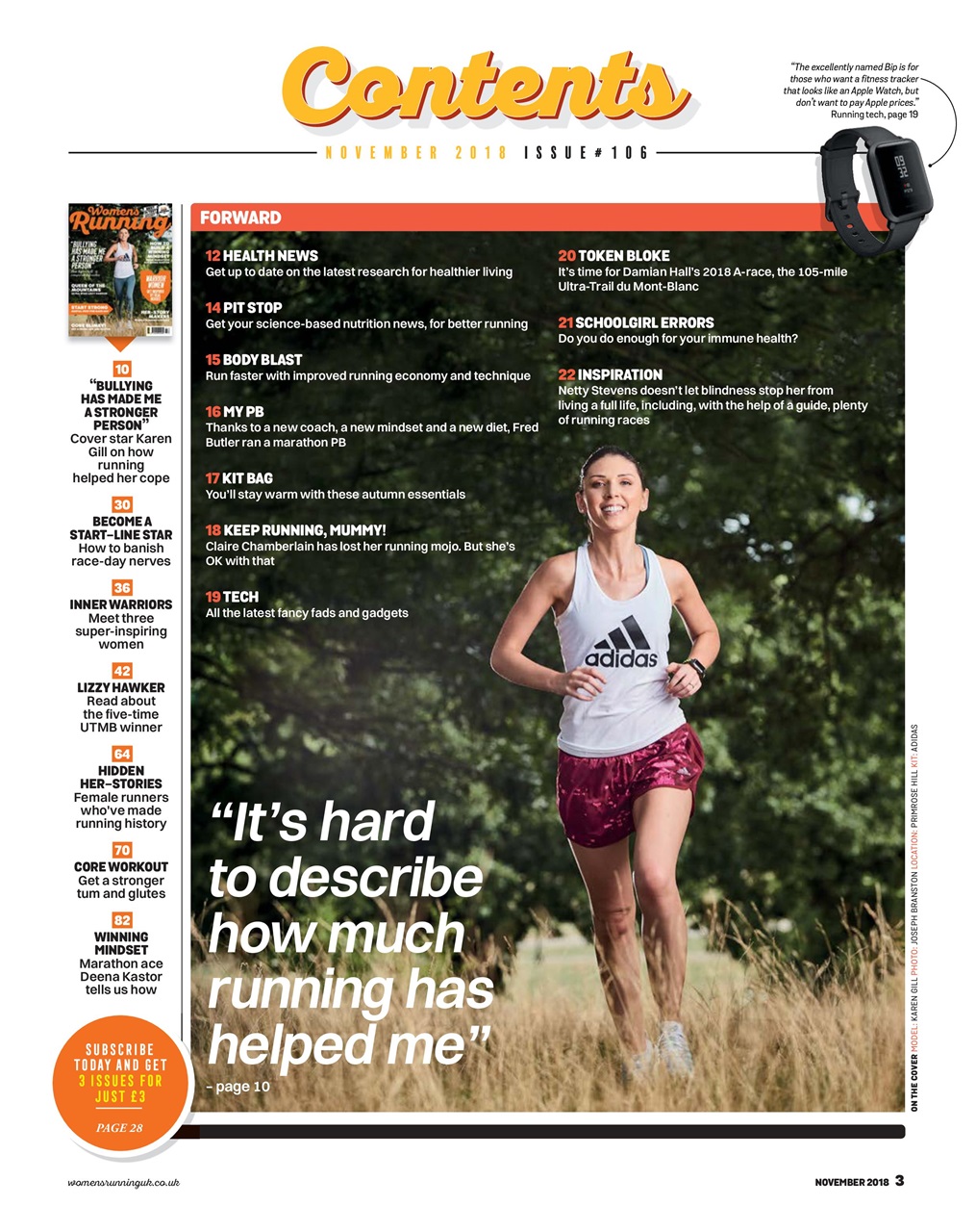 Women’s Running Preview Pages