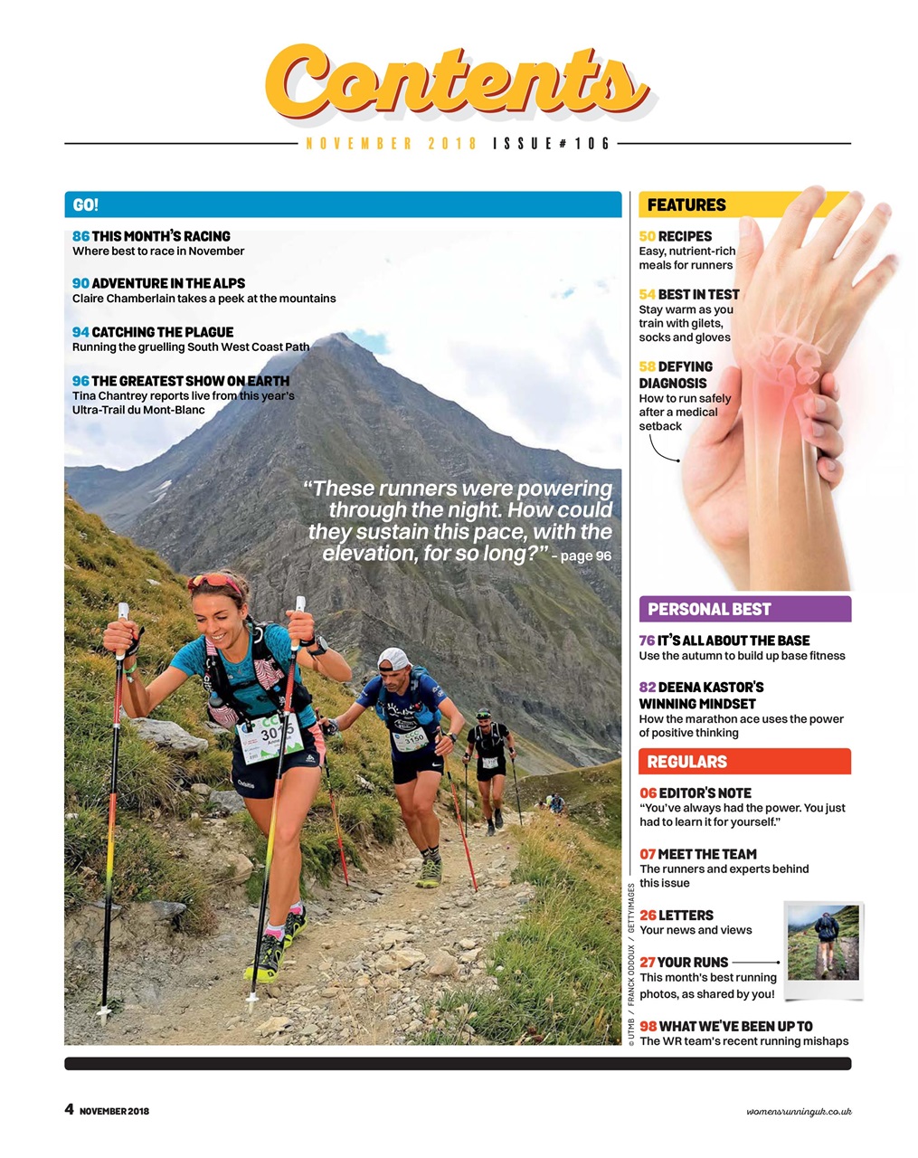 Women’s Running Preview Pages