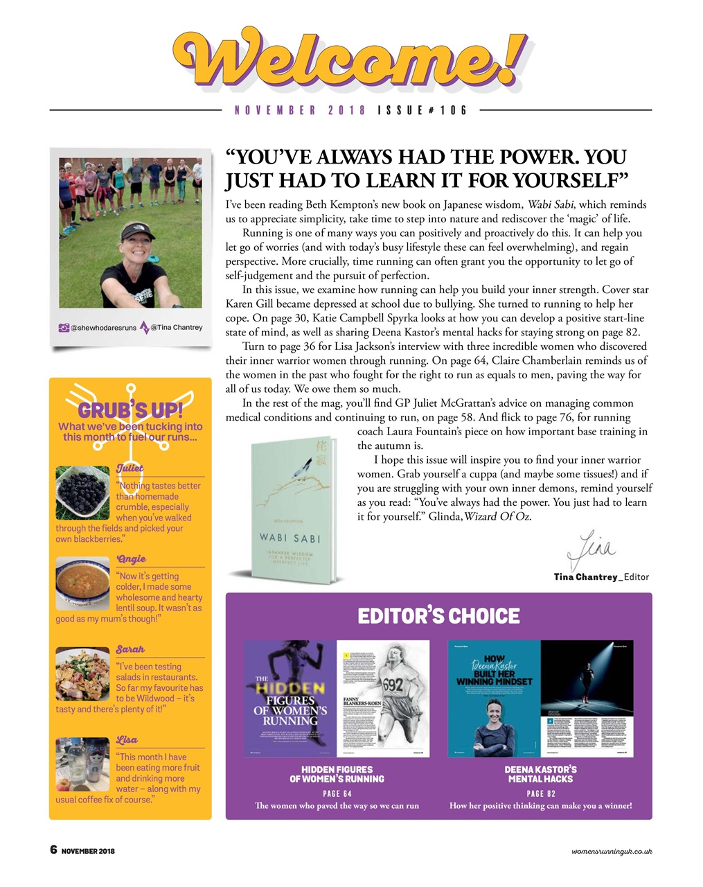 Women’s Running Preview Pages