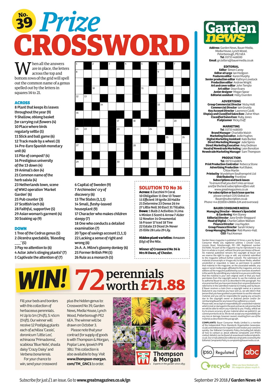 Garden News Preview Pages