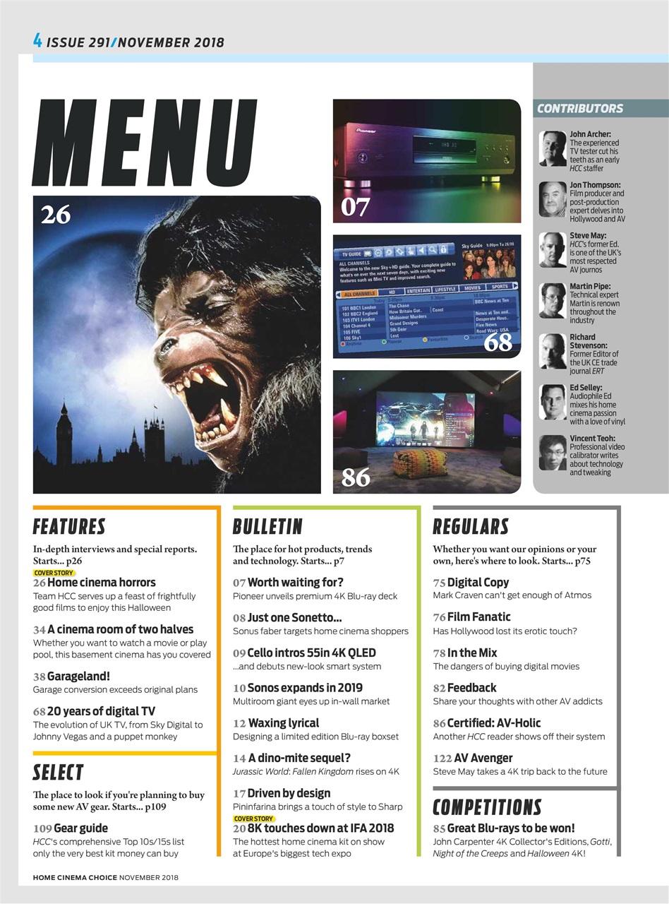 Home Cinema Choice Preview Pages