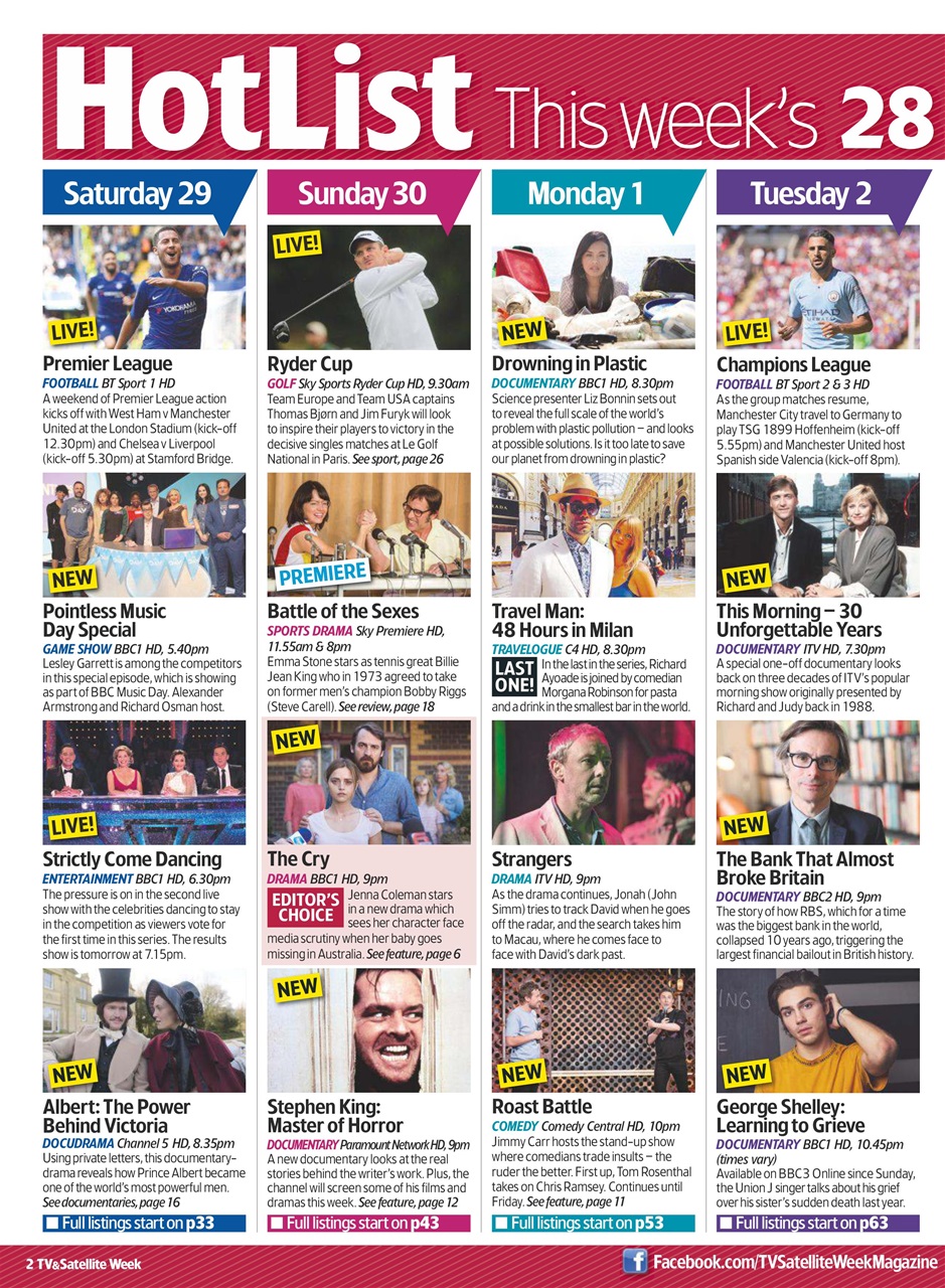 TV & Satellite Week Preview Pages