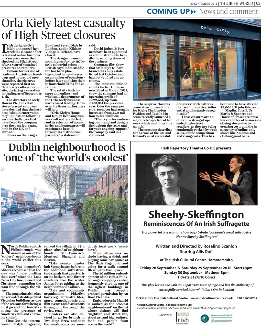 Irish World Preview Pages