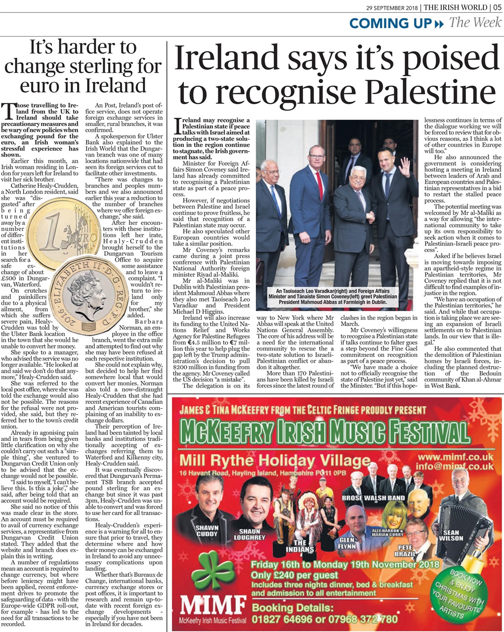 Irish World Preview Pages