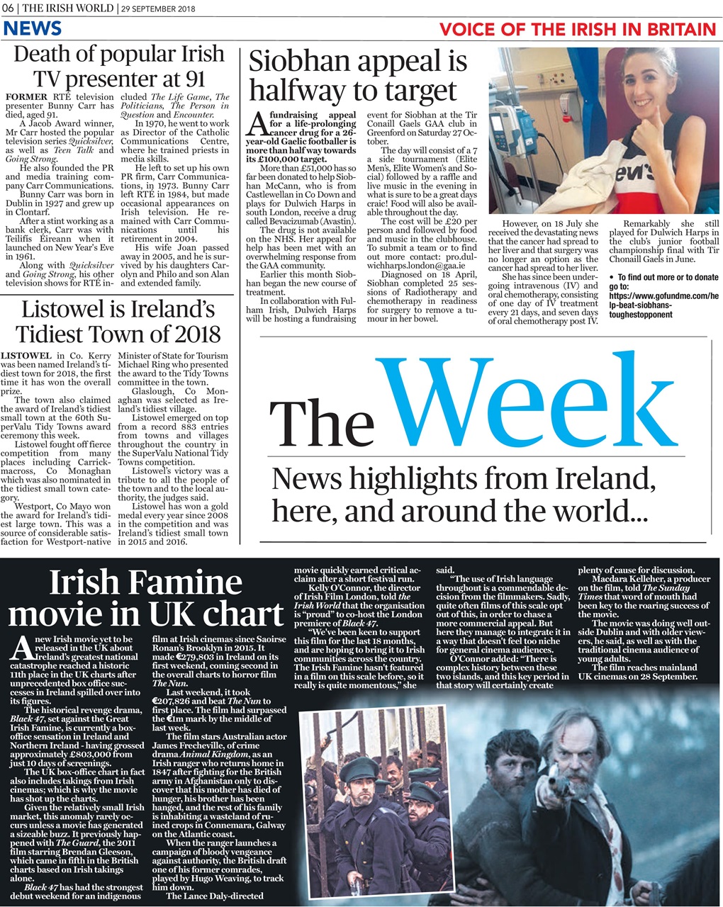 Irish World Preview Pages