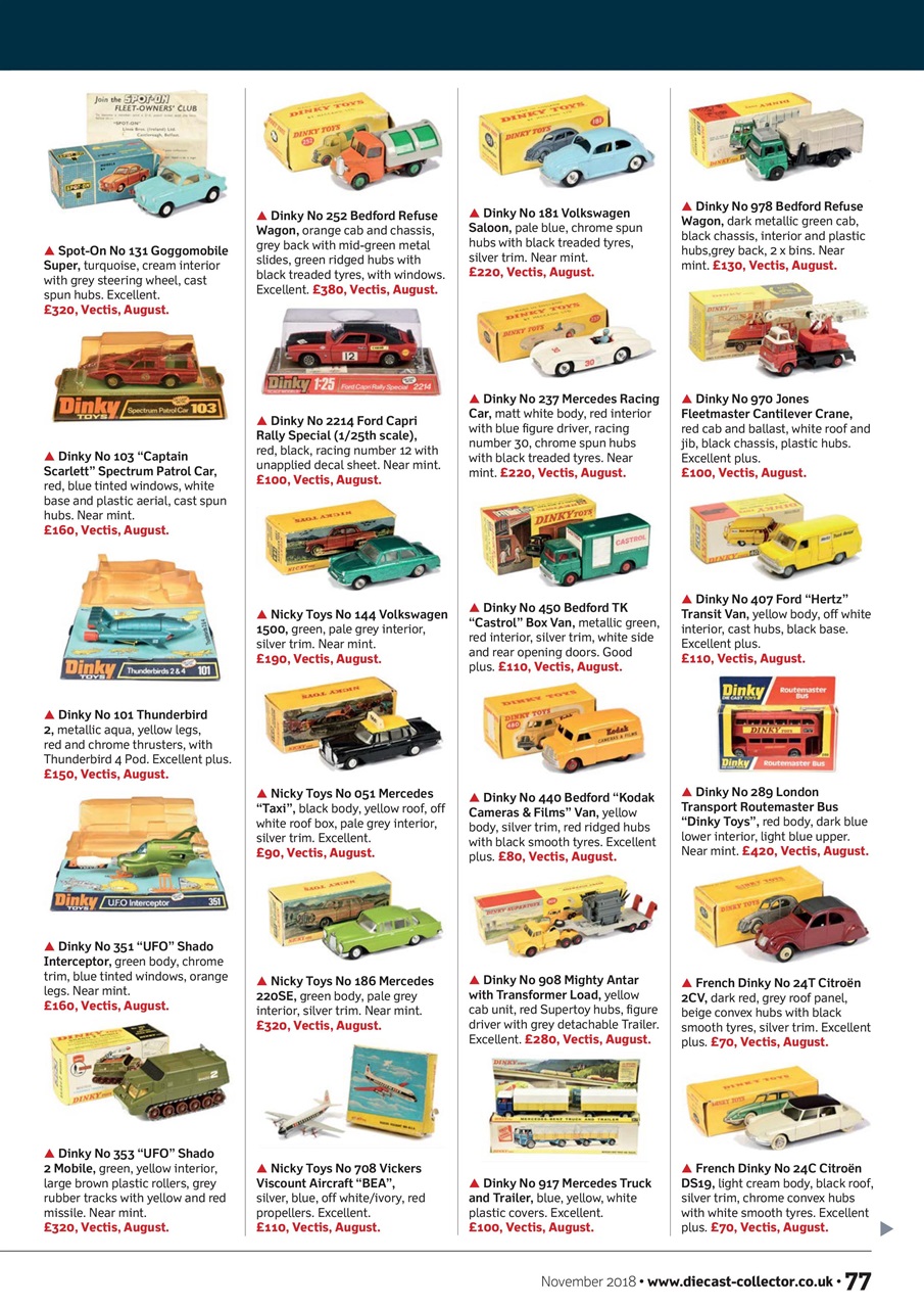 Diecast Collector Preview Pages