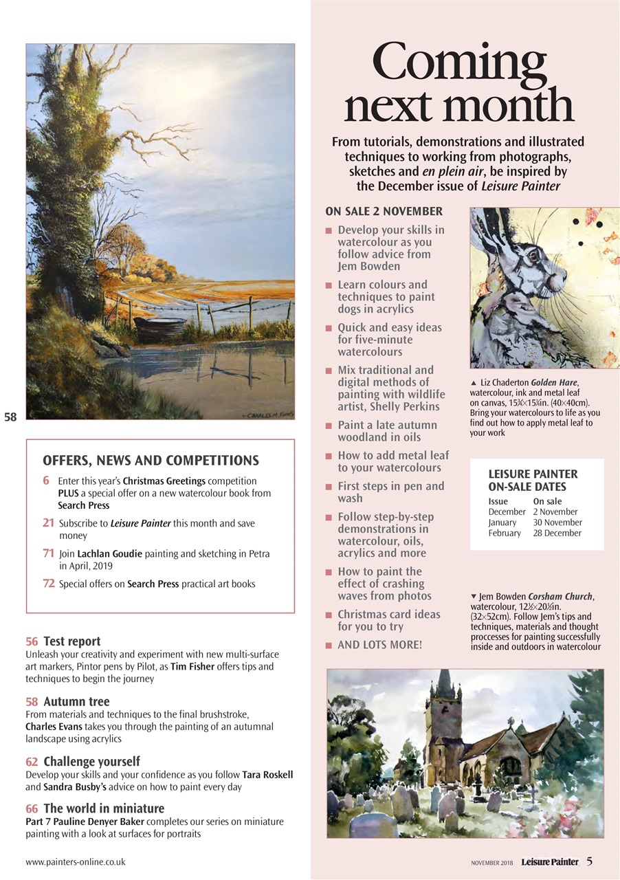 Leisure Painter & The Artist Preview Pages