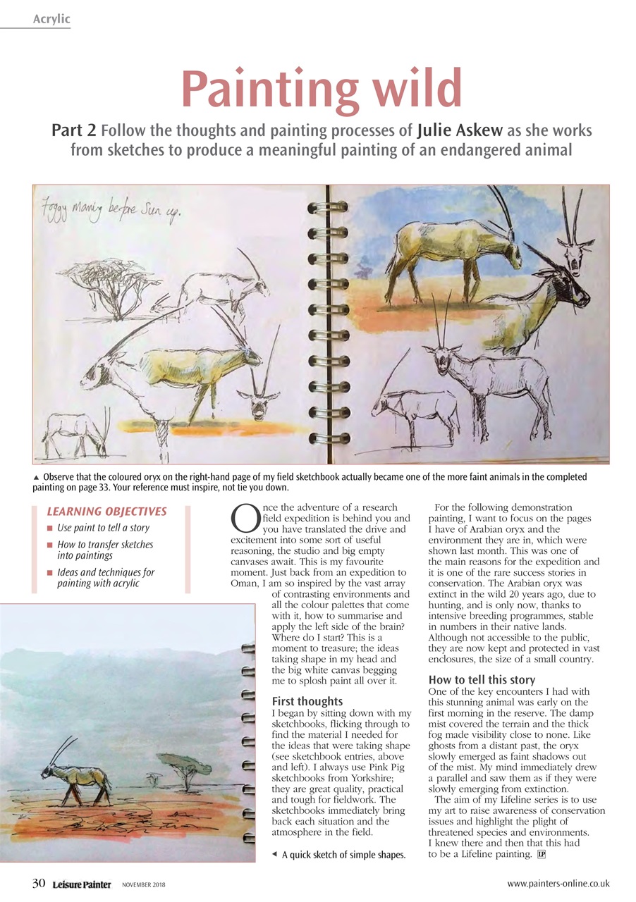 Leisure Painter & The Artist Preview Pages