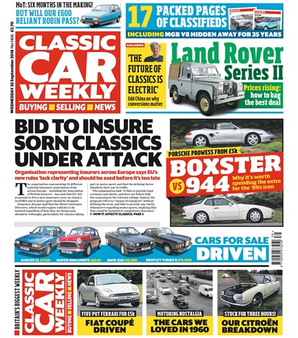 Classic Car Weekly issue 26th September 2018
