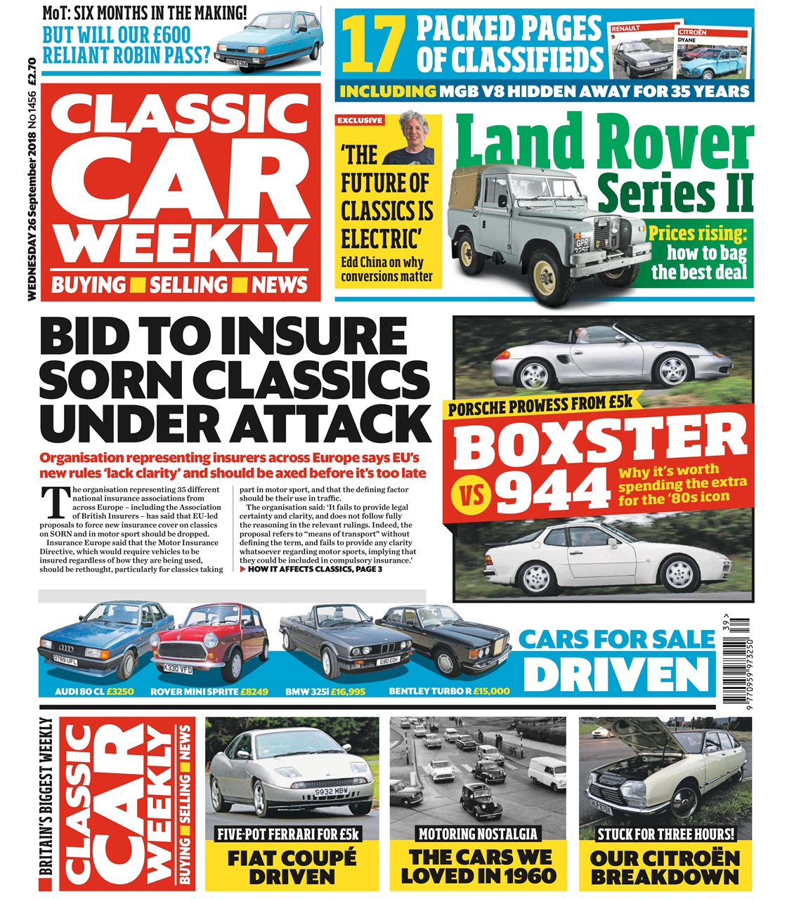 Classic Car Weekly Preview Pages