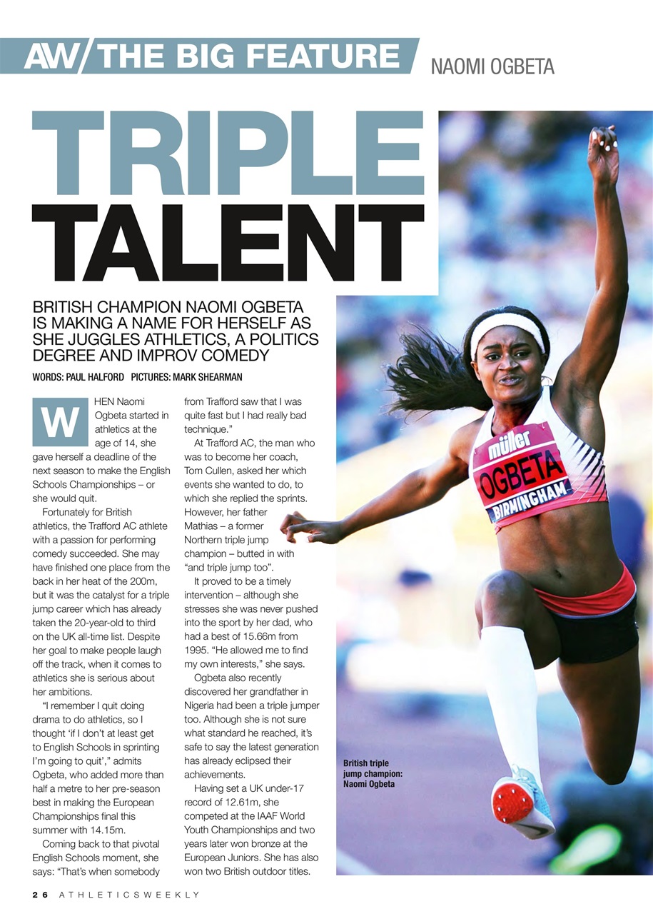 AW – Athletics Weekly Magazine Preview Pages