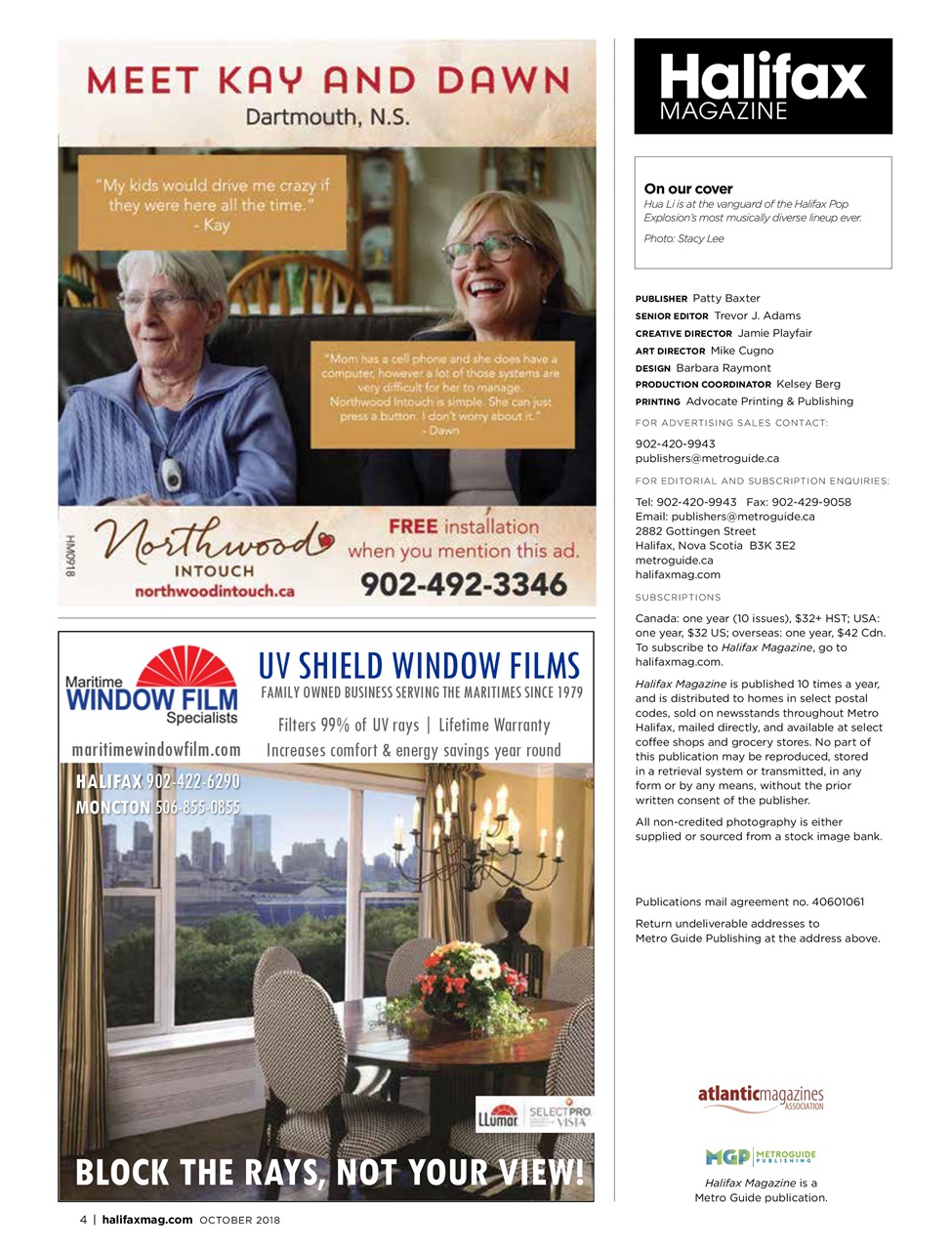 Halifax Magazine Preview Pages