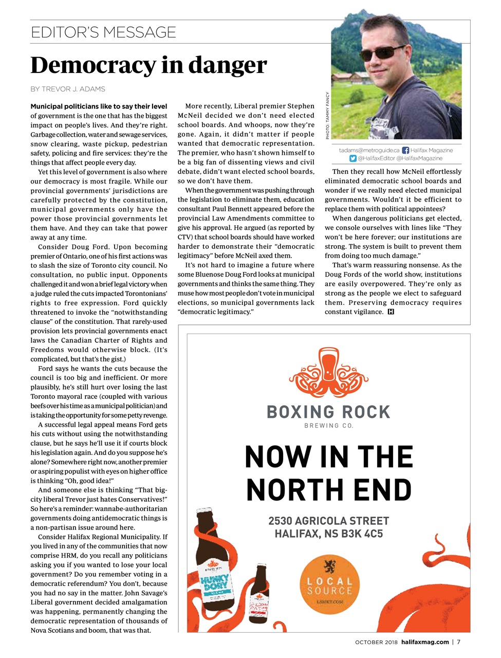 Halifax Magazine Preview Pages