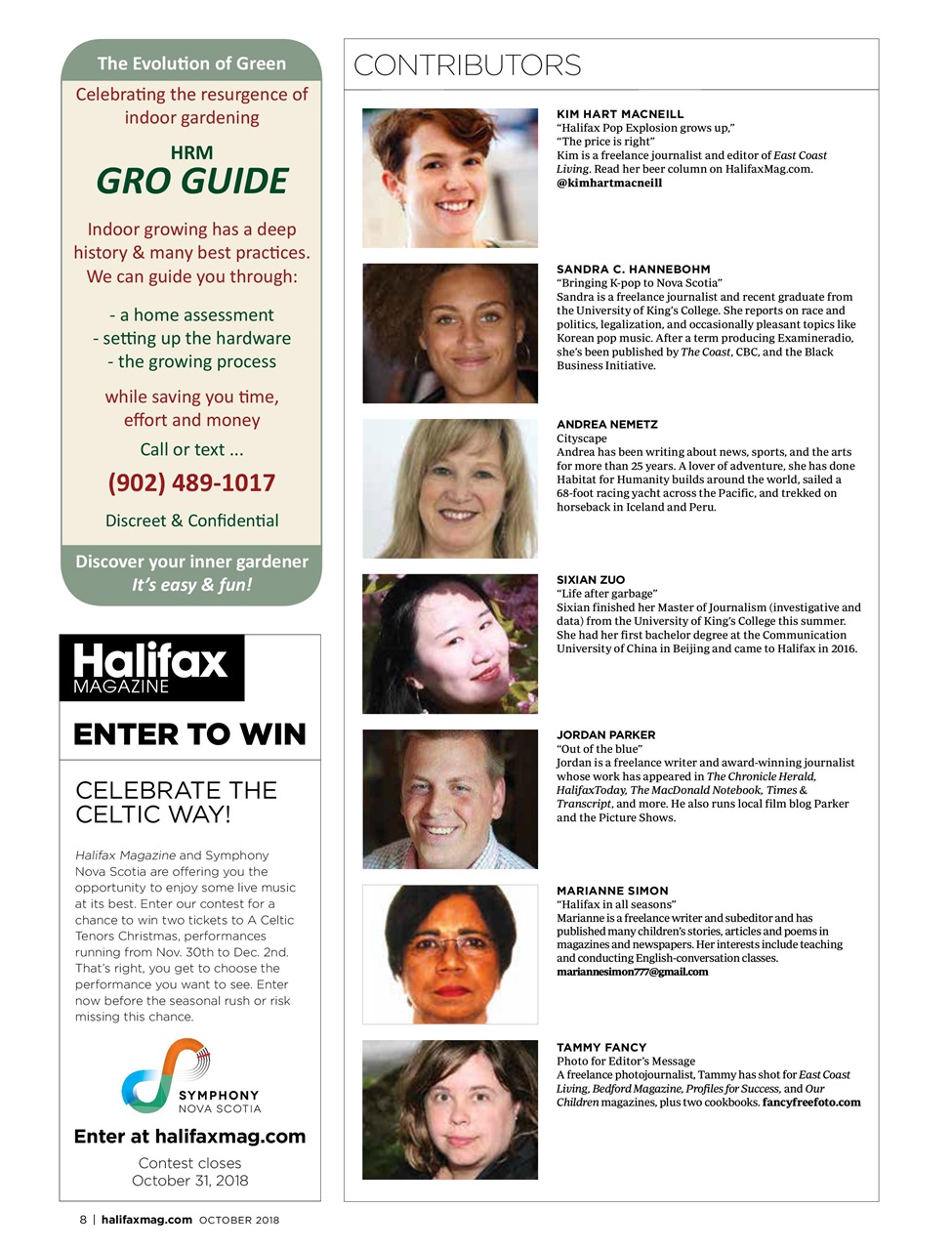 Halifax Magazine Preview Pages