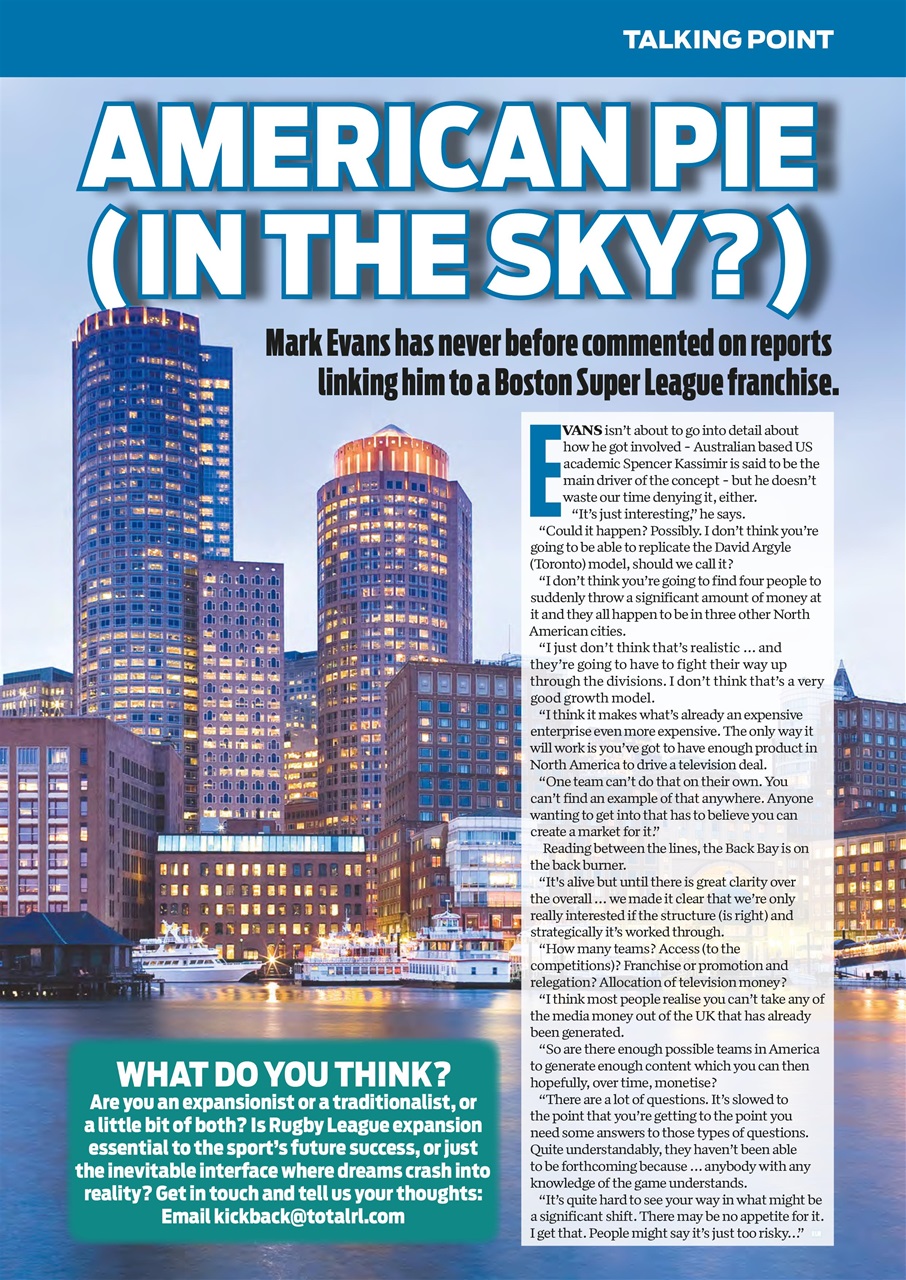 Rugby League World Preview Pages